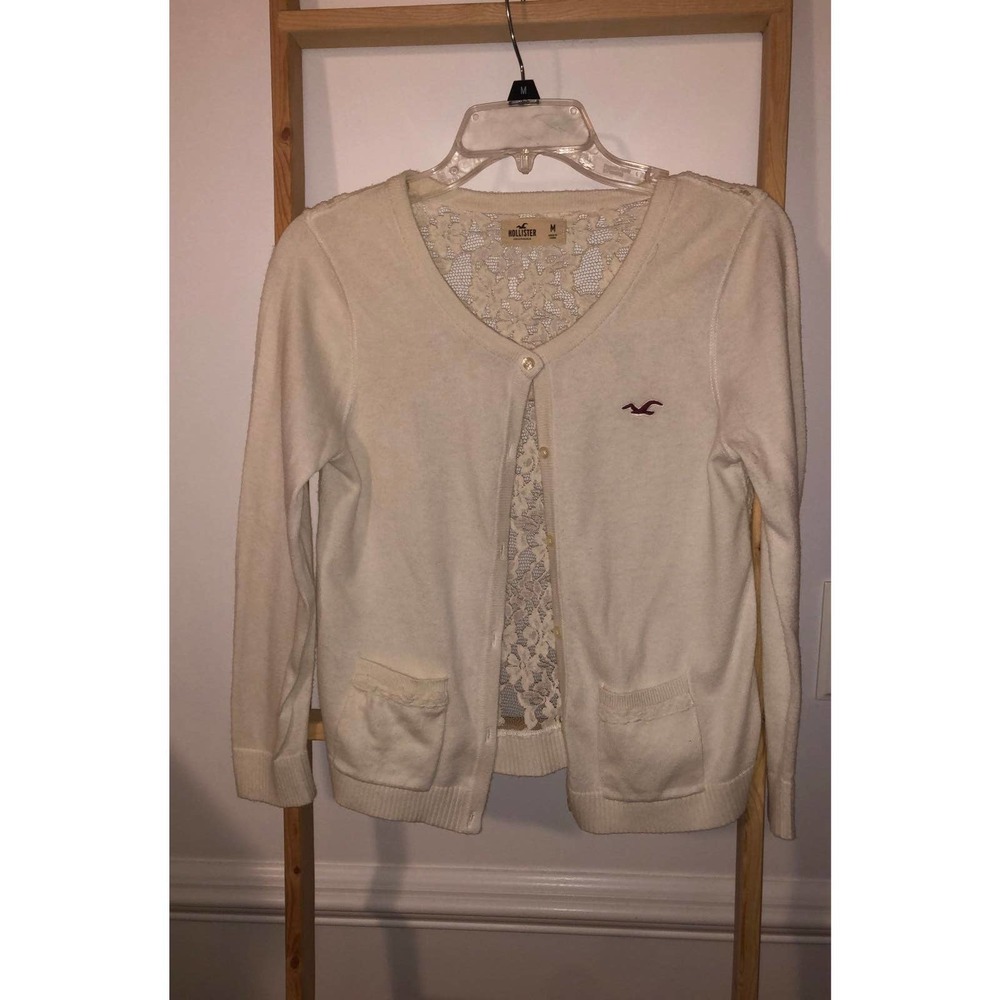 Hollister Off White Cardigan